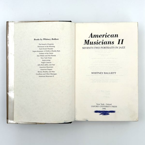 American Musicians 2 By Whitney Balliett - Image 4