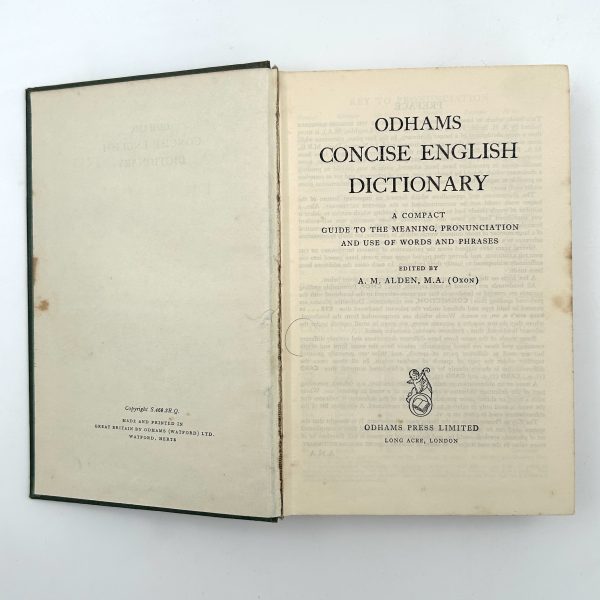 Odhams English Dictionary Edited by A. M. Alden - Image 4