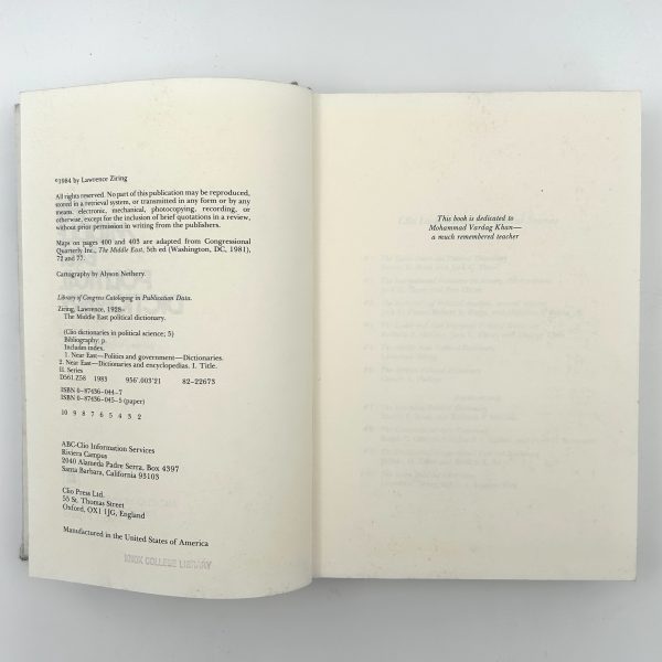 The Middle East Political Dictionary BY Lawrence Ziring - Image 5
