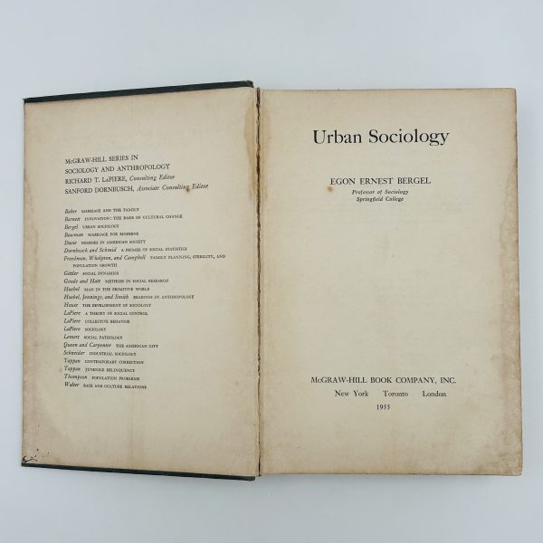 Urban Sociology by Egon Ernest Bergel - Image 4