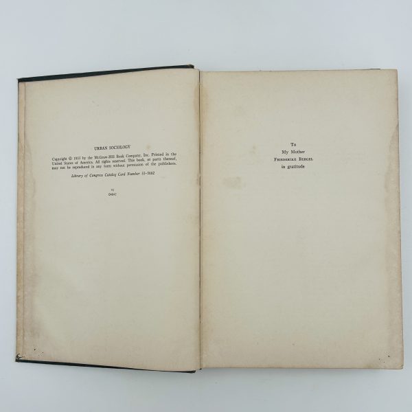 Urban Sociology by Egon Ernest Bergel - Image 5
