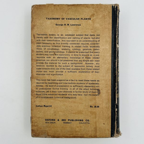 Taxonomy of Vascular Plants by George H.M. Lawrence - Image 3