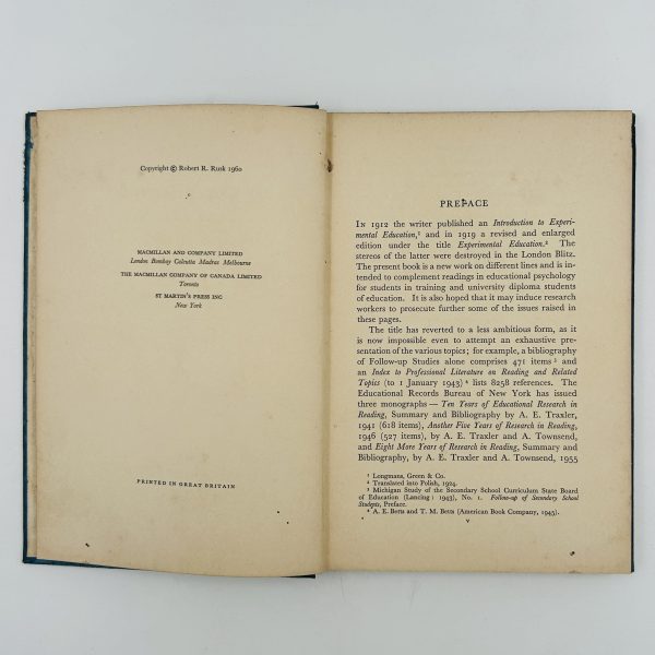 AN OUTLINE OF EXPERIMENTAL EDUCATION by Robert R. Rusk - Image 5