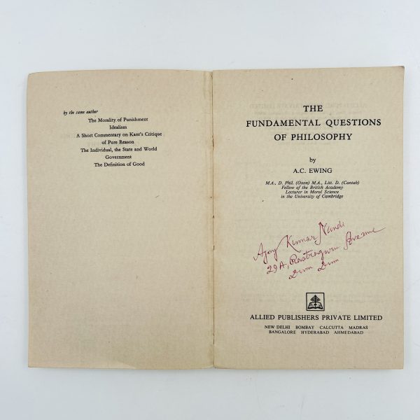 The Fundamental Questions of Philosophy by A.C. Ewing - Image 4
