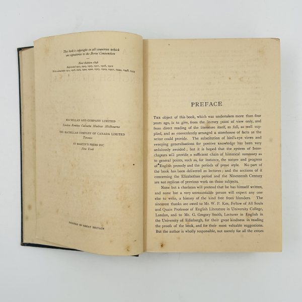 A SHORT HISTORY OF ENGLISH LITERATURE by George Saintsbury - Image 5