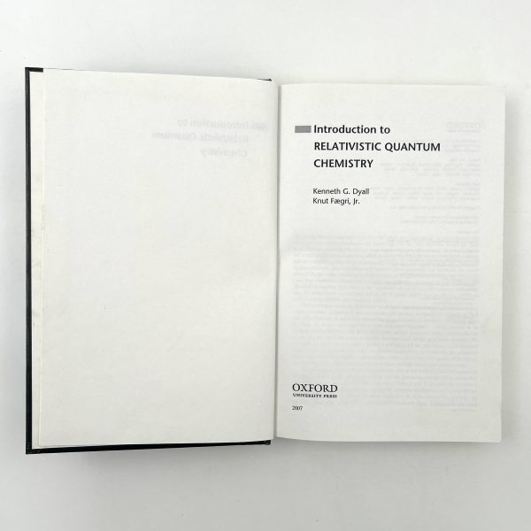 Introduction to Relativistic Quantum Chemistry by Dyall Faegri Jr. - Image 4