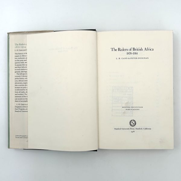 The Rulers of British Africa 1870 - 1914 by L. H. Gann & Peter Duignan - Image 4